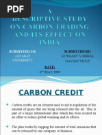 A Study On Carbon Credit