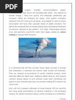 Download A study Carbon Credit by Vaishal SN19844838 doc pdf