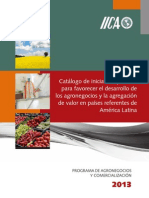 Catálogo de Iniciativas Públicas para Favorecer El Desarrollo de Los Agronegocios y La Agregación de Valor