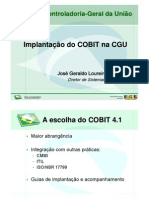 Na Prática: Implantação Do CobiT Na CGU