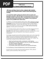 Download Off Lease and Repo Items for Sale Combined with Available Consumer And Commercial Micro Small Ticket Financing And Leasing  by rama6666 SN19847327 doc pdf