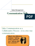 Communication Skills: Sales Management