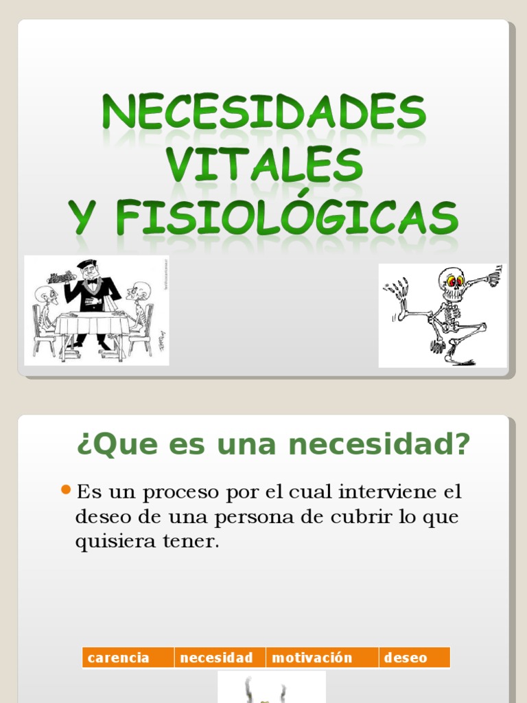 Necesidades Vitales.