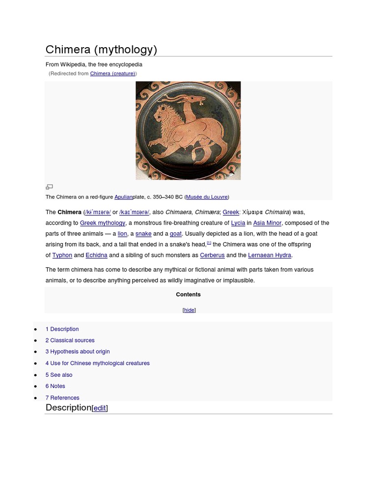 Image Result For Chimera Mythopedia