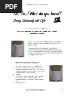 So Zo Blog Vest Instructions