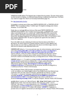 State BIRTH CERTIFICATES - Or a Certified Copy of Birth