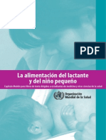 La alimentacion del lactante y niño pequeño