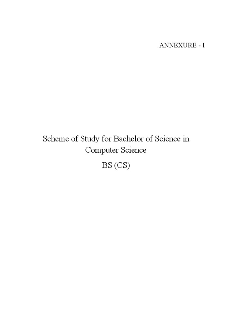 BS Computer Science Course Outline | PDF | Computer Science | Data ...