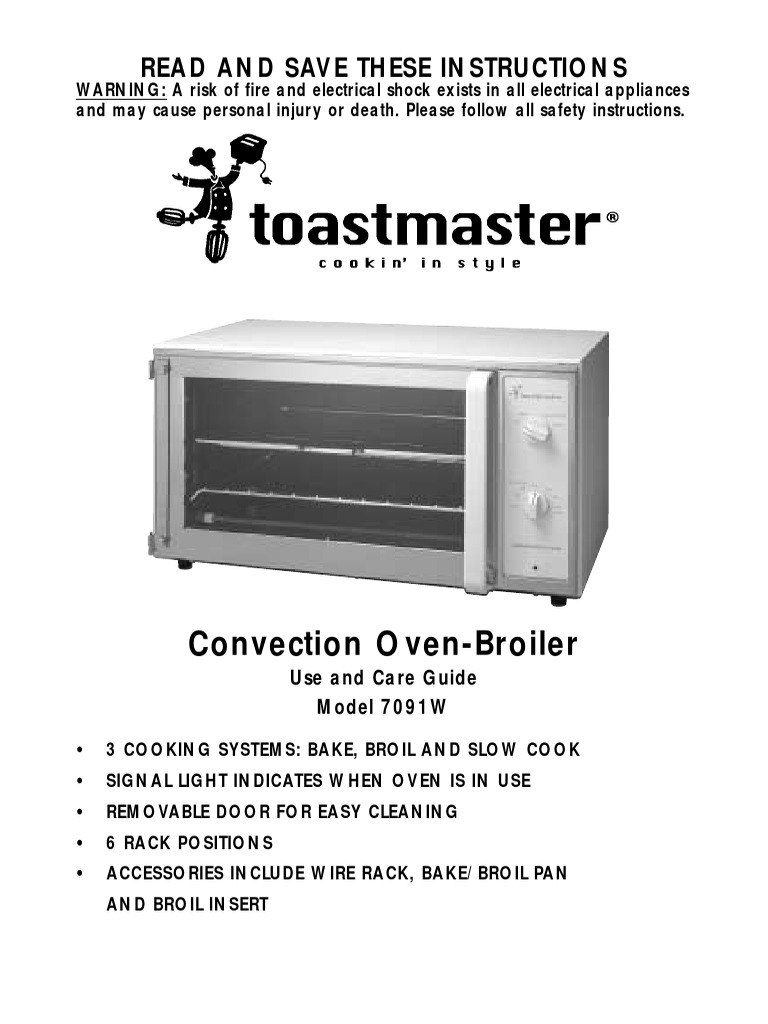 ToastMaster 7091w Grilling Roasting