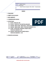 Montagem de transformadores em estruturas de distribuição 15kV e 25kV