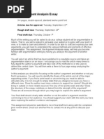 Download Argument Analysis Essay Handout by ashley_horak SN19854096 doc pdf