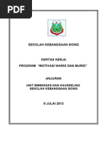 Kertas Kerja Lawatan Penanda Aras Dan Membina Jaringan