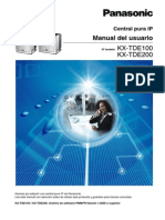Manual de Usuario Central Pura Ip Panasonic KX-TDE100 KX-TDE200