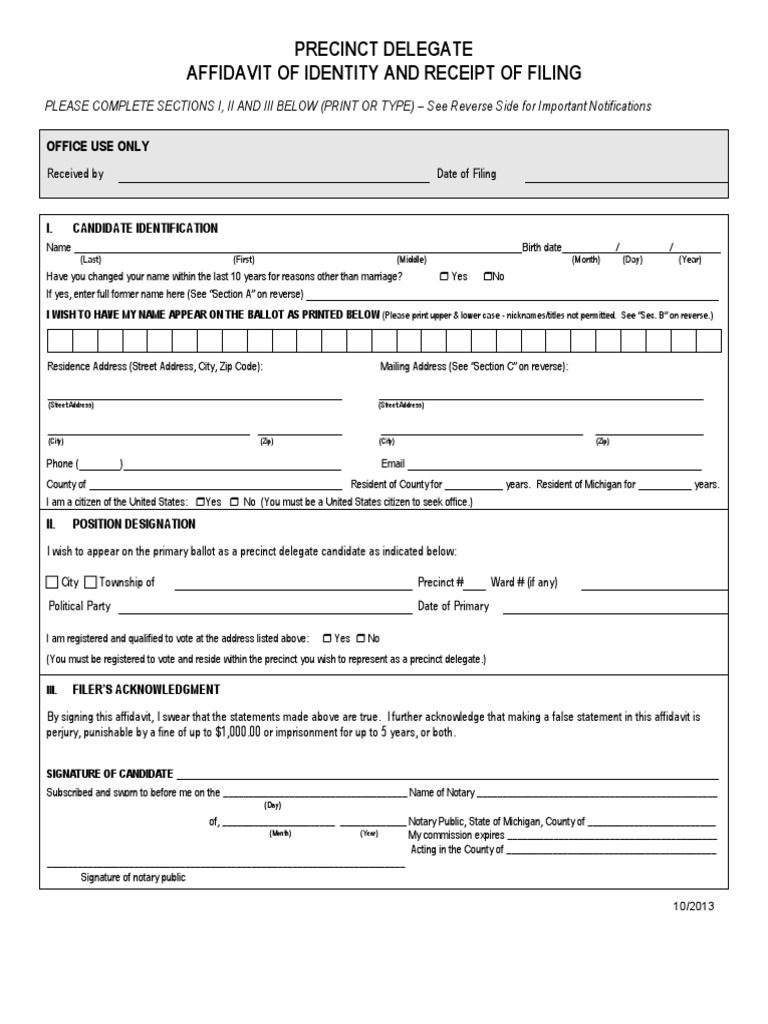 Precinct Delegate 2 PDF Notary Public Address (Geography)