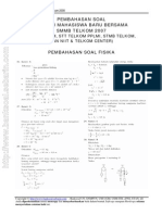 Pembahasan Soal Fisika Ujian Masuk Stttelkom