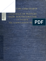 Catalog of Textiles From Burying-Ground in Egypt Vol.I