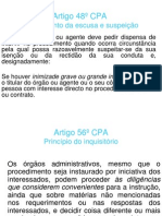 Artigo 48º CPA: Fundamento Da Escusa e Suspeição