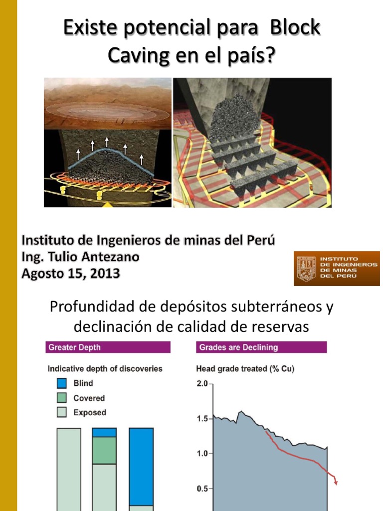 Block Caving | PDF | Minería | Cobre