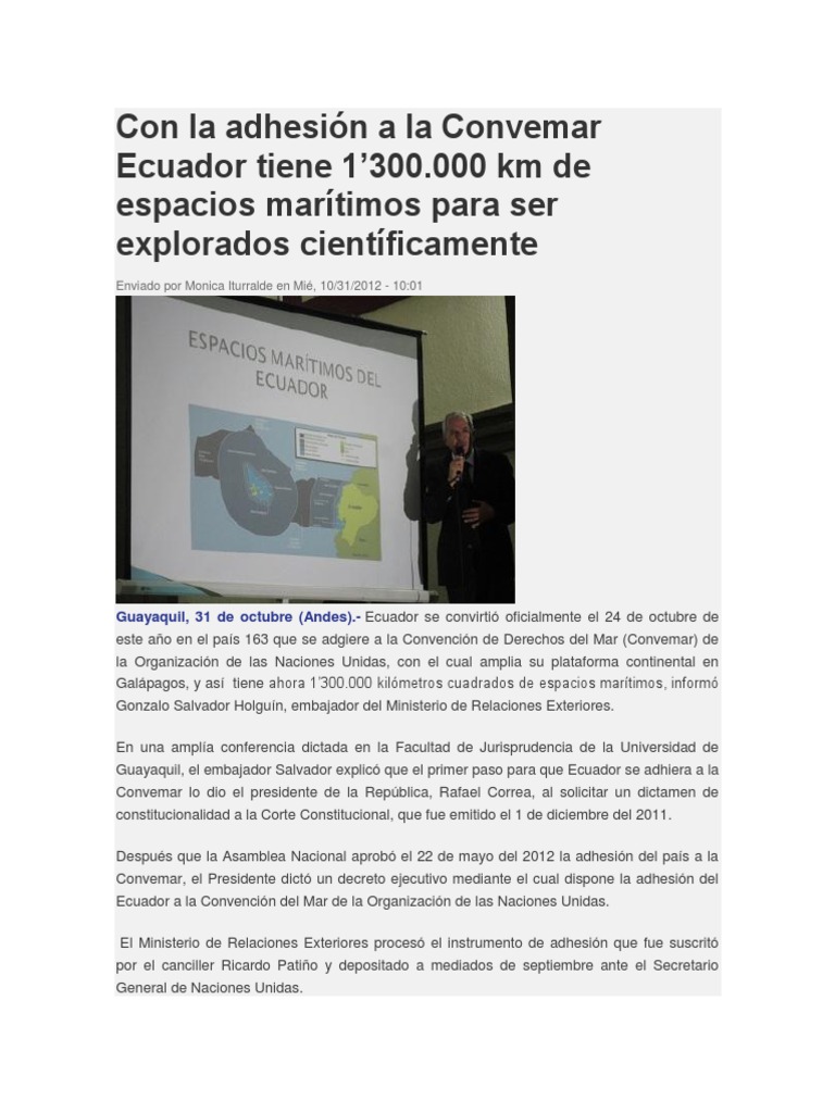 CONVEMAR | PDF