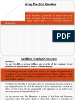 Auditing Practical Question
