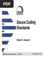 Cert Secure Coding Standards