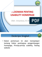 Pertemuan 8 - Usability Homepage