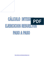 CÁLCULO INTEGRAL EJERCICIOS RESUELTOS PASO A PASO