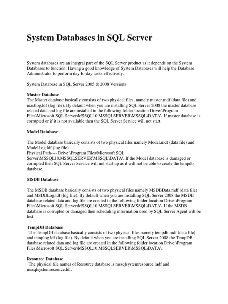 Sq L Server Final Soft Copy Database Index Microsoft Sql Server