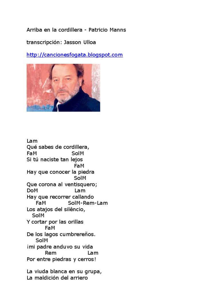 Arriba En La Cordillera Pdf