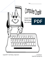Computer Charlie Needs Your Help! Write The Lowercase Letter Under Each Capital Letter On The Keyboard
