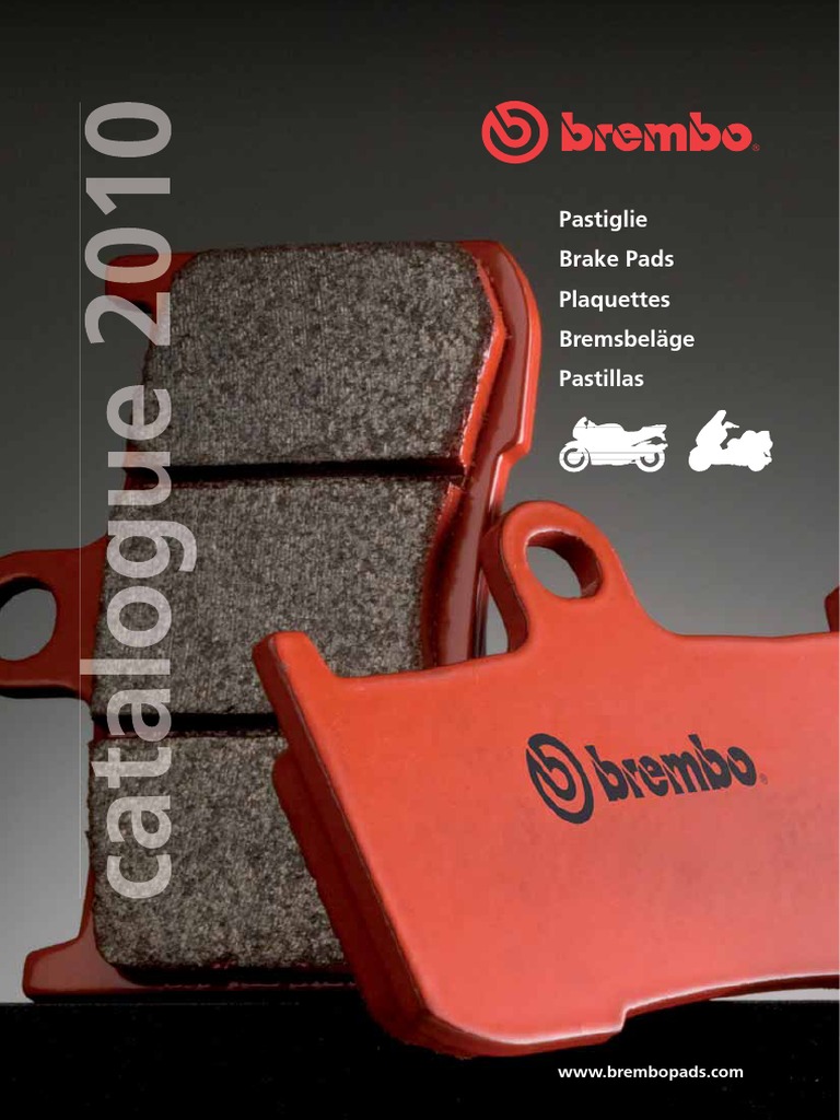 Brembo Brake Pads Catalogue 2010 Matériaux Ingénierie mécanique