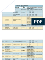 Sexto Semestre Horarios