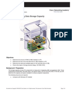 Lab 1.3.2 Determining Data Storage Capacity: CCNA Discovery Networking For Home and Small Businesses