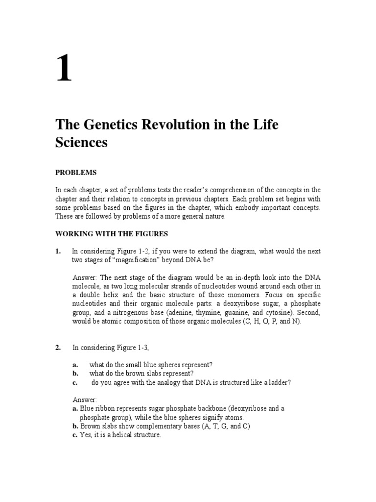 Introduction To Genetic Analysis 10e Griffiths Solutions Manual Genetics Gene