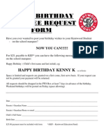 Koala Birthday Marquee Request Form