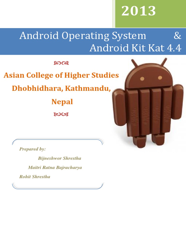 report-on-android-os-and-kitkat-4-4-pdf-android-operating-system