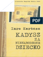 Kertesz, Imre - Kadysz Za Nienarodzone Dziecko