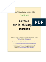 Lettres Philosophie Premiere