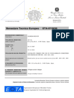 ETA: Marcatura CE Di Un Prodotto Da Costruzione