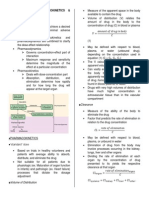 3 - Pharmakcokinetics & Pharmacodynamics: Apparent Volume