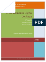 1º Trabalho de Processamento Digital de Sinais