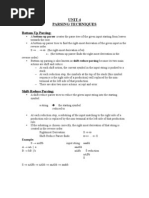 UNIT-4 Parsing Techniques