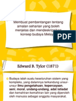 Membuat Pembentangan Tentang Amalan Seharian Yang Boleh Menjelas Dan Mendeskripsikan Konsep Budaya Melayu