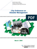 City Ordinance On Disaster Risk Management
