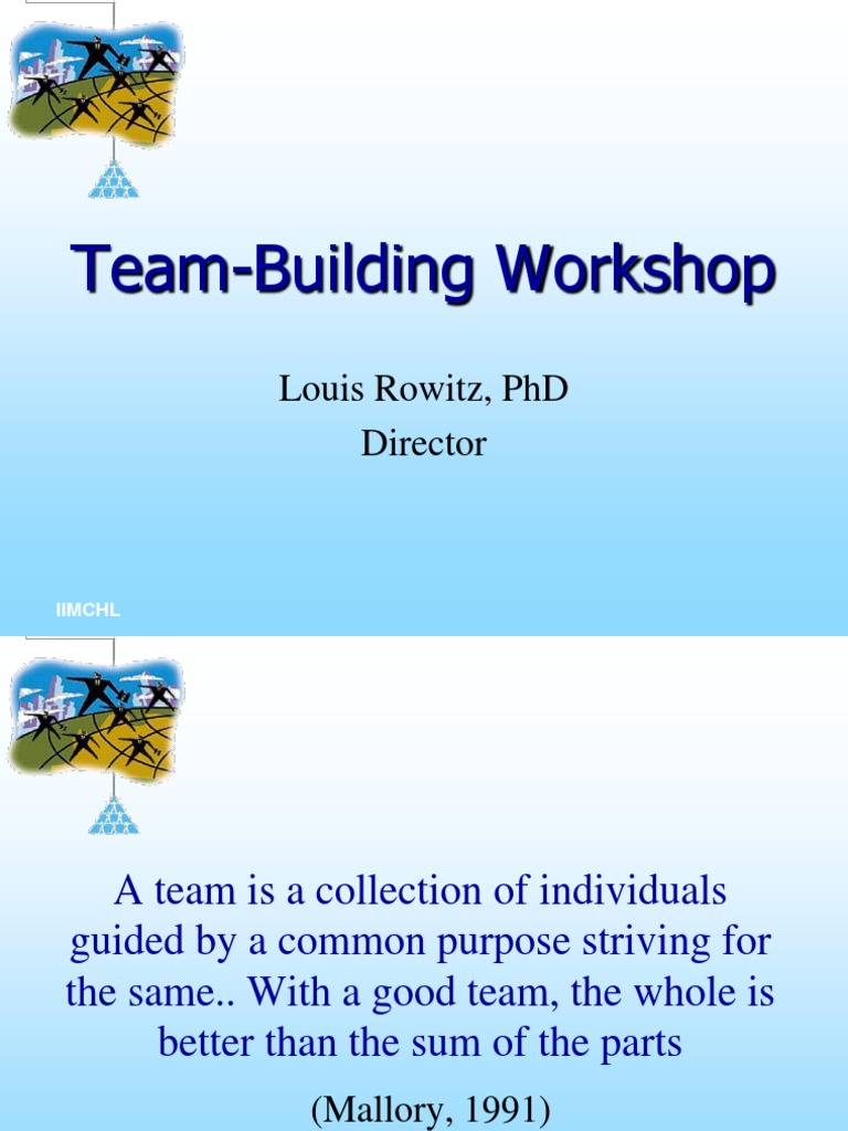 IIMCHL Team-Building Workshop Guide | PDF | Team Building | Leadership