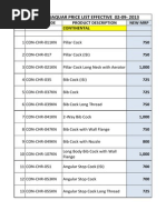 Parryware Delhi Price List