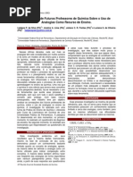 Uso de Analogias Nas Aulas de Quimica