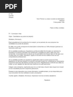 Lettre de Motivation Master Administration Publique  PDF