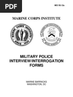 Download Military Police Interview Interrogation Forms by United States Militia SN19882237 doc pdf