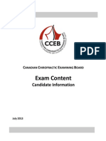 CCEB Exam Content July 2013